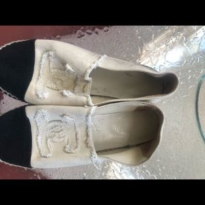Chanel ivory espadrilles size 42